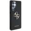 Guess Grained Big 4G Logo Small Classic Logo - Étui pour Samsung Galaxy S25 Ultra (noir)