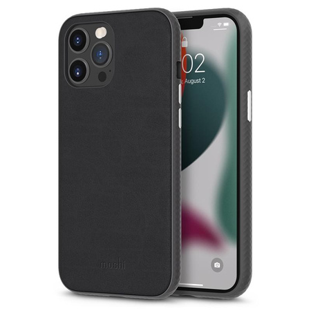 Moshi Overture - 3-in-1 iPhone 13 Pro Max Flip Case (antibakterielles NanoShield™) (Jet Black)
