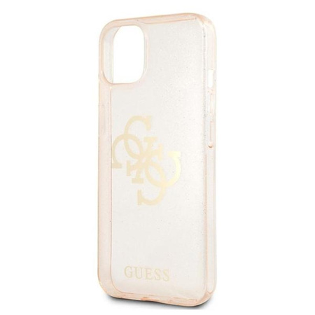Guess Glitter 4G Big Logo - iPhone 13 mini Tasche (gold)