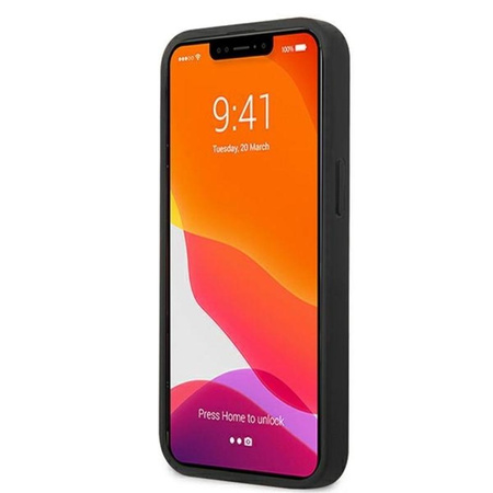 Karl Lagerfeld Saffiano Karl & Choupette Embossed Heads - pouzdro na iPhone 13 (černé)