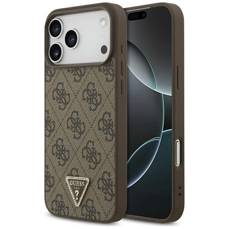 ETUI DO IPHONE 17 PRO MAX do MAGSAFE GUESS BRĄZOWE ORYGINALNE ELEGANCKIE
