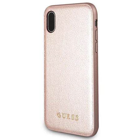 Guess Iridescent - iPhone Xs / X tok (rózsaarany)