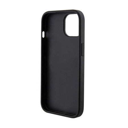 Guess 4G Bottom Stripe Metal Logo Collection - pouzdro pro iPhone 15 (šedé)