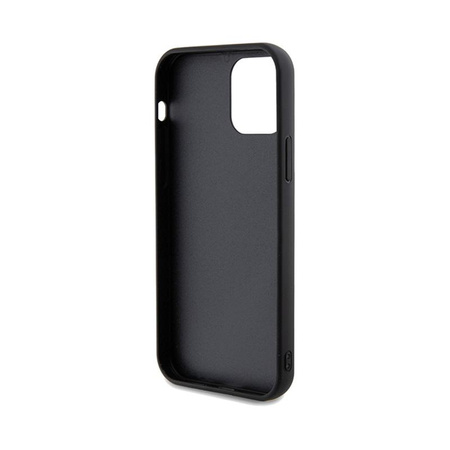 Guess Sequin Script Metal - Coque iPhone 12 / iPhone 12 Pro (noir)