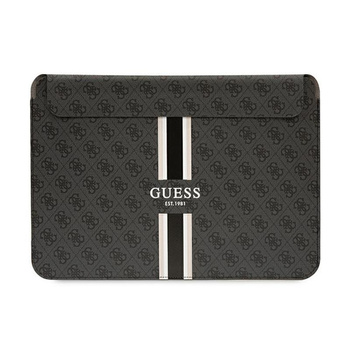 Pouzdro na počítač Guess 4G s potiskem pruhů - 14" pouzdro na notebook (černé)