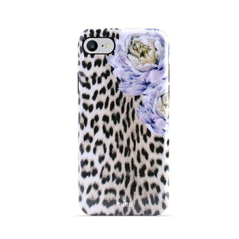 PURO Glam Sweet Leopard - Hülle für iPhone SE 2020/8/7 / 6s (Leo Peonies)