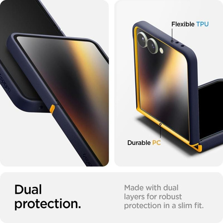 Spigen Nano Pop Mag MagSafe - pouzdro pro Samsung Galaxy Z Flip 7 (Blueberry Navy)