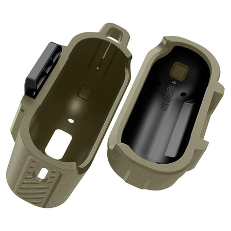 Spigen Lock Fit - Étui blindé pour Apple AirPods Pro 1 / 2 (Vintage Khaki)