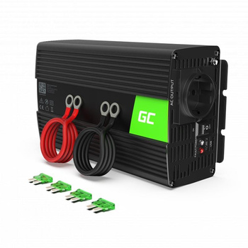 Green Cell - Měnič napětí Inverter 24V na 230V 1000W/2000W Modifikovaná sinusoida