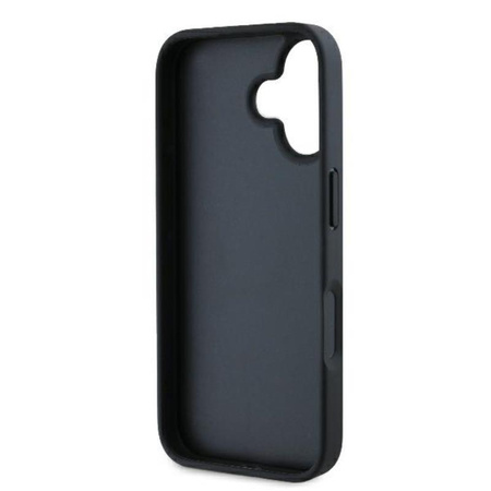 Karl Lagerfeld Monogram Choupette fejtű - iPhone 16 tok (fekete)