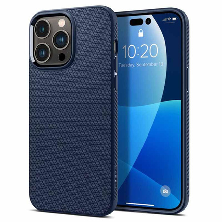Spigen Liquid Air - tok iPhone 14 Pro készülékhez (sötétkék)