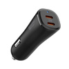 Spigen ArcStation Essential EV502 - Autótöltő 2x USB-C PD + QC3.0 50W (fekete)