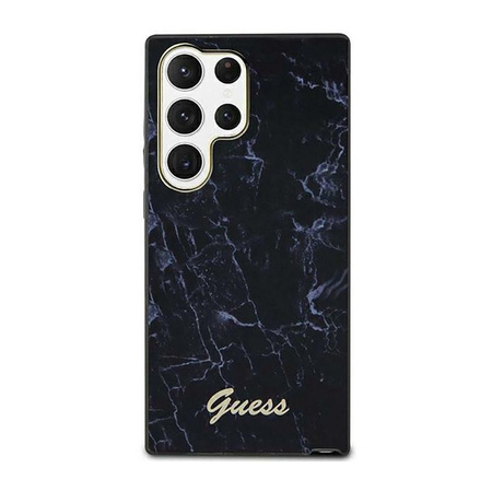 Guess Marble Collection - Samsung Galaxy S23 Ultra tok (fekete)
