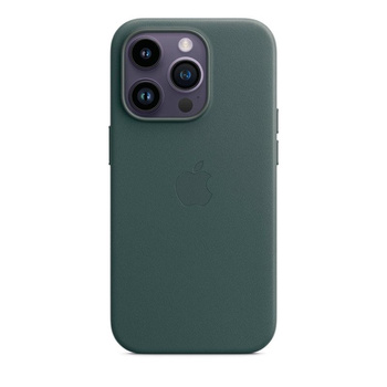 Apple Leather Case - Étui en cuir avec MagSafe pour iPhone 14 Pro (vert forêt)