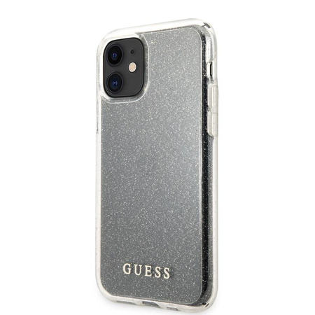 Guess Glitter Case - iPhone 11 Case (Silver)