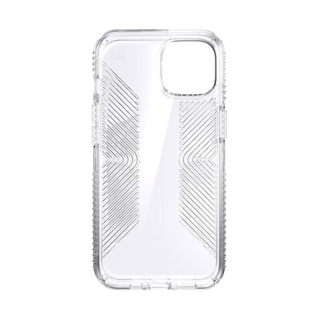 Speck Presidio Perfect-Clear with Grips - iPhone 13 Case with MICROBAN Coating (Clear)