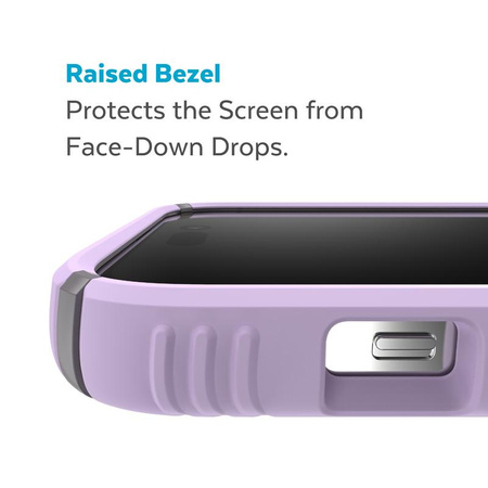 Speck Presidio2 Grip - Csúszásgátló tok iPhone 14 Pro Max készülékhez (Spring Purple / Cloudygrey / White)