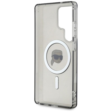 Karl Lagerfeld Taste Karl Kopf gedruckt Logo MagSafe - Samsung Galaxy S25 Ultra Case (schwarz)