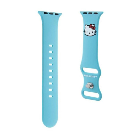 Hello Kitty Silicone Kitty Head - Strap pour Apple Watch 38/40/41 mm (bleu)