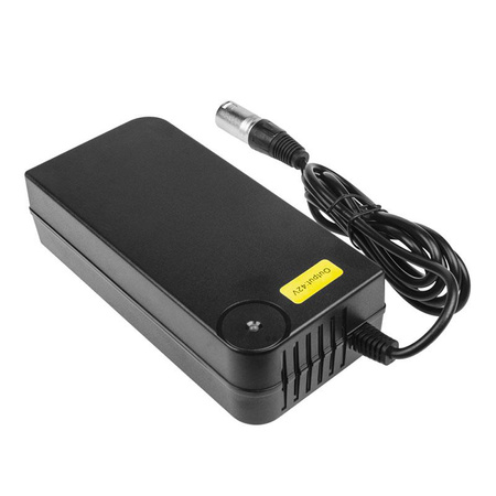 Green Cell - Chargeur 42V 4A (XLR 3 PIN) pour batterie de vélo électrique 36V