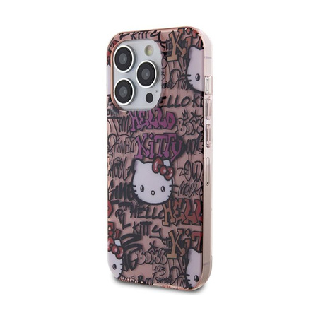 Hello Kitty IML Tagy Graffiti - pouzdro pro iPhone 15 Pro Max (růžové)