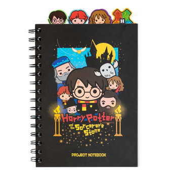Notes Harry Potter – A5, 160 stron, przekładki, spirala, motyw czarodziejski
