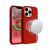 Crong Color Cover Magnetisch - iPhone 13 Pro MagSafe Gehäuse (rot)