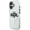 Karl Lagerfeld IML Karl Sketch Logo MagSafe - Custodia per iPhone 17 (trasparente)