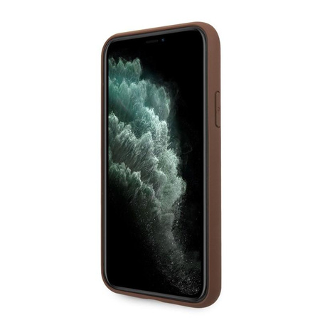 Guess 4G Bottom Stripe Collection - iPhone 11 Pro tok (barna)