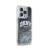 DKNY Liquid Glitter Big Logo - Coque pour iPhone 15 Pro (noir)