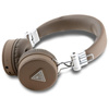Guess Grained Classic Round Shape - ENC Bluetooth drahtloser In-Ear-Kopfhörer (braun)