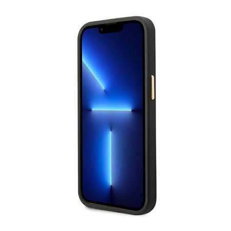 Guess Kroko Kollektion - iPhone 14 Plus Tasche (schwarz)