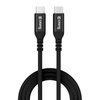 Crong Soft Link - 100W PD 5A kabel USB-C na USB-C 120cm (černý)