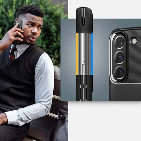 Spigen Rugged Armor - Etui do Samsung Galaxy S22+ (Czarny)