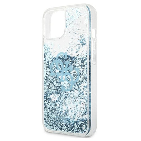 Guess Liquid Glitter 4G Big Logo - iPhone 13 mini tok (kék)