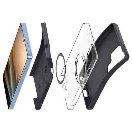 Spigen Silicone Fit MagSafe - Gehäuse für Samsung Galaxy S25 Ultra (Schwarz)