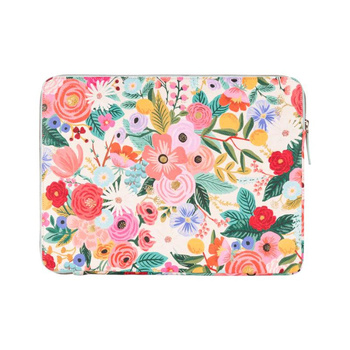 Rifle Paper Laptop-Hülle - MacBook Pro 15" / Laptop 15.6" Hülle (Garden Party Blush)