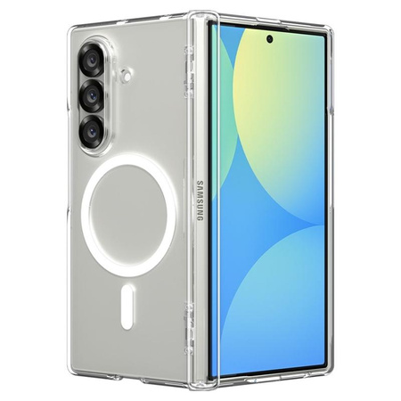 Spigen Ultra Hybrid Pro MagSafe - Case for Samsung Galaxy Z Fold 7 (Clear/White)