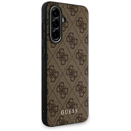 Guess 4G Metal Gold Logo - Hülle für Samsung Galaxy A56 5G (braun)