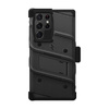 ZIZO BOLT Series - Pancerne etui Samsung Galaxy S22 Ultra ze szkłem 9H na ekran + uchwyt z podstawką (czarny)