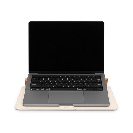 Moshi Muse 14" 3 v 1 Slim - Obal na MacBook Pro 14" (2021) (Mořská mušle bílá)