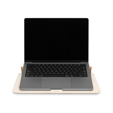 Moshi Muse 14" 3-in-1 Slim - MacBook Pro 14" Hülle (M4/M3/M2/M1/2024-2021) (Seashell White)