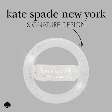 Kate Spade New York Magnetic Loop Grip - MagSafe finger holder (The Sparkle Silver)