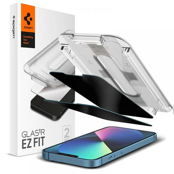 Spigen GLAS.TR EZ FIT Privacy 2er-Pack - Gehärtetes Glas mit Sichtschutzfilter für iPhone 16e / iPhone 14 / iPhone 13 Pro / iPhone 13 2 Stück