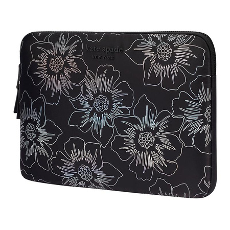 Kate Spade New York Puffer Sleeve - MacBook Pro 14" / Notebook 14" Cover (Hollyhock Iridescent Black)