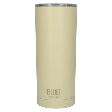 BUILT Vacuum Insulated Tumbler - Vakuumisolierter Stahl-Thermobecher 600 ml (Vanille)
