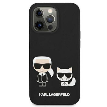 Karl Lagerfeld Slilicone Karl & Choupette - iPhone 13 Case (black)