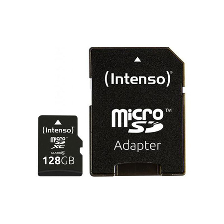 Intenso MicroSDXC - 128 GB Class 10 40 MB/s carte mémoire avec adaptateur