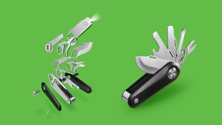 Quirky Switch V2 - Multifunctional pocket knife with 18 functions