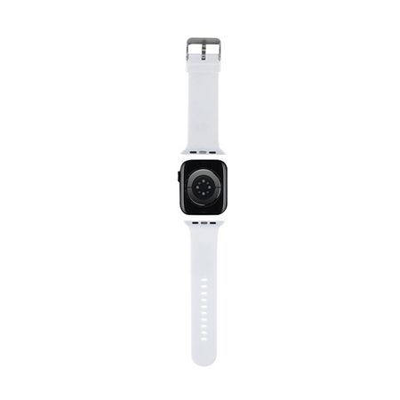 Karl Lagerfeld 3D Rubber Choupette Head NFT - Bracelet pour Apple Watch 38/40/41 mm (blanc)